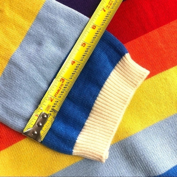 Rainbow Striped Crew Neck Sweater - Picture 11 of 16